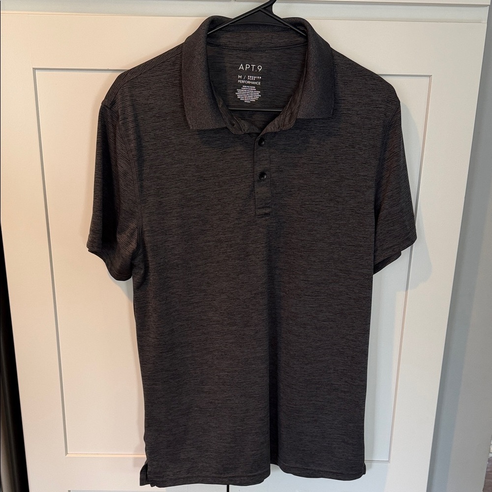 Apt. 9 Men's Charcoal Heather Polo